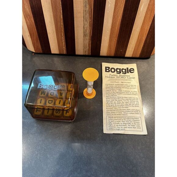 Vintage BOGGLE 1976 1977 Parker Brothers Hidden Word Games - Picture 3 of 4